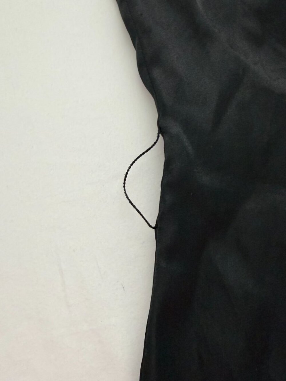 Rampage Black Satin Button Up Blouse Women Medium Business Casual Work Top - Picture 4 of 8
